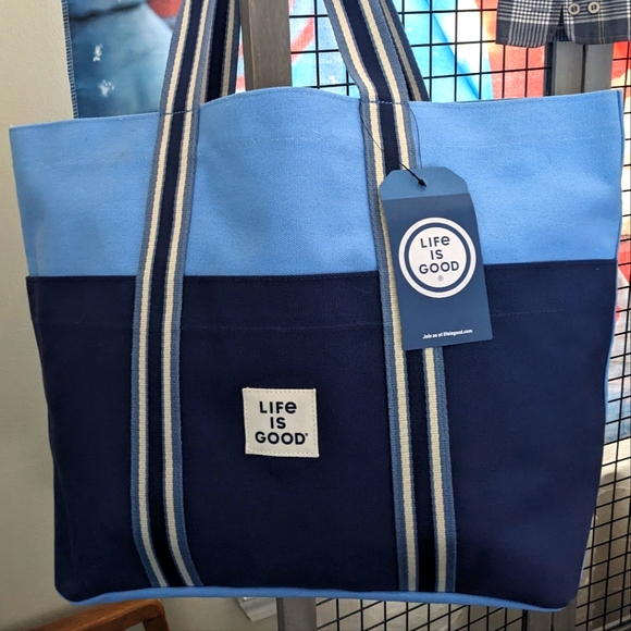 Life Is Good Bags New Life Is Good Large Tote Bag With Detachable